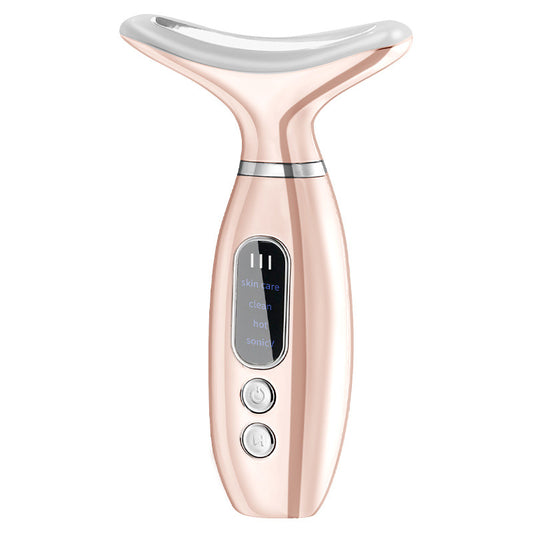 Electroplating Neck Beauty Vibration Hot Compress V Face Beauty Instrument
