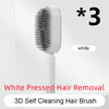 Self Cleaning Hair Brush For Women One-key Cleaning