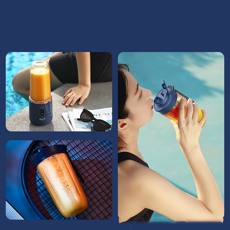 6-blade Portable Blender Mini Juicer Cup Extractor Smoothie USB Charging Fruit Squeezer Blender