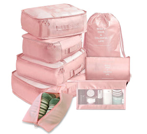 8-Piece Travel Packing Cube Set – Luggage Organizer for Clothes & Shoes