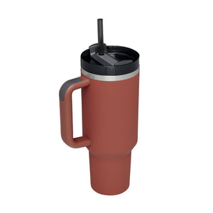40oz Insulated Tumbler with Handle & Straw – Travel, Gym, Office Gift