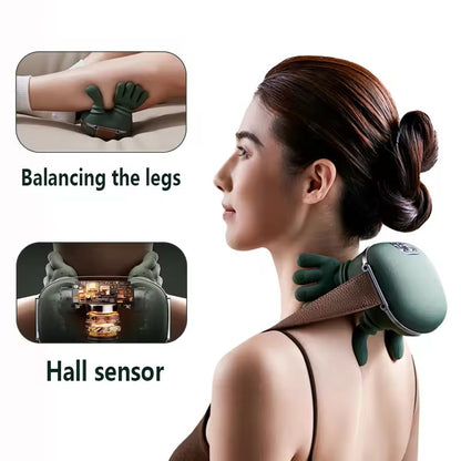 Electric Neck And Shoulder Muscle Massager Wireless Shoulder And Back Kneading Massage