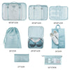 8-Piece Travel Packing Cube Set – Luggage Organizer for Clothes & Shoes