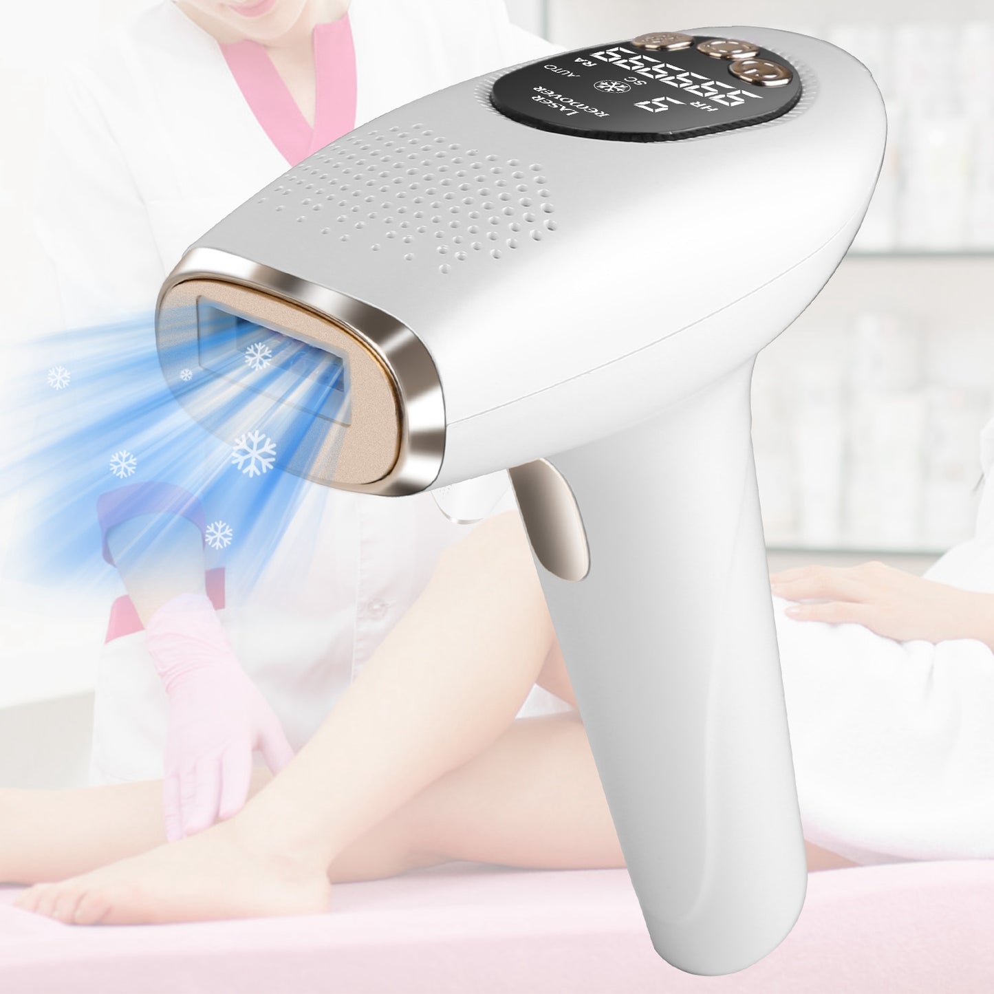 3 In 1 Ice Cooling Laser Hair Removal Painless Permanent At-Home IPL Hair Removal
