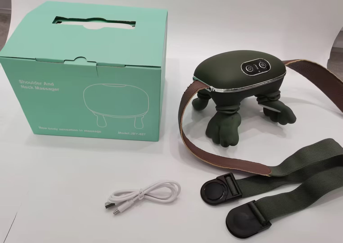 Electric Neck And Shoulder Muscle Massager Wireless Shoulder And Back Kneading Massage