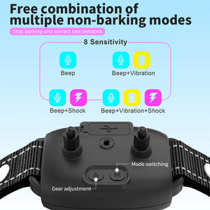 Smart Anti-Bark Dog Collar – Rechargeable Bark Stopper