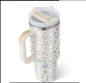 40oz Insulated Tumbler with Handle & Straw – Travel, Gym, Office Gift