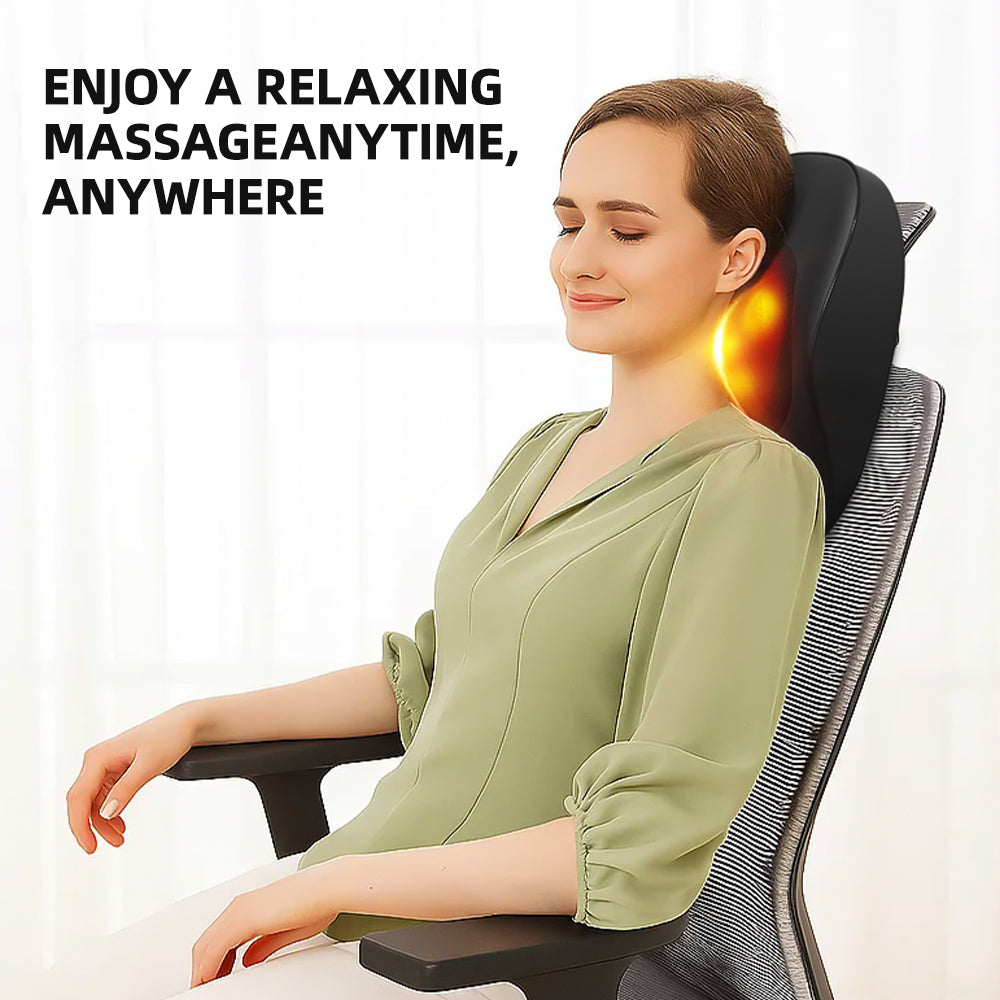 Smart Massage Cushion 3 Speed Multifunction Neck Back Shoulder Massager With Heat Relief