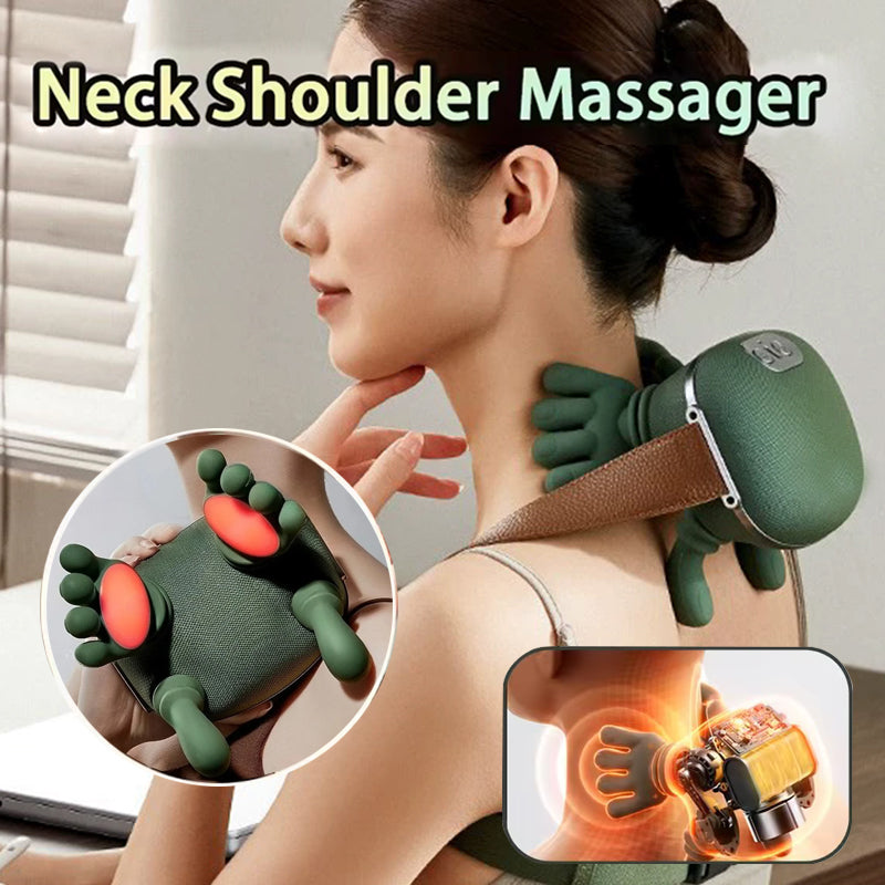 Electric Neck And Shoulder Muscle Massager Wireless Shoulder And Back Kneading Massage