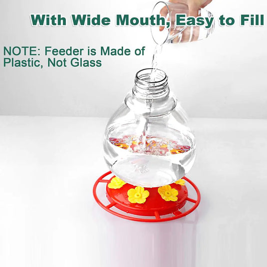 Hanging Hummingbird Water Feeder for Garden Decor