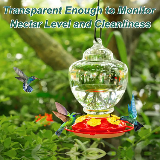 Hanging Hummingbird Water Feeder for Garden Decor