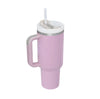 40oz Insulated Tumbler with Handle & Straw – Travel, Gym, Office Gift