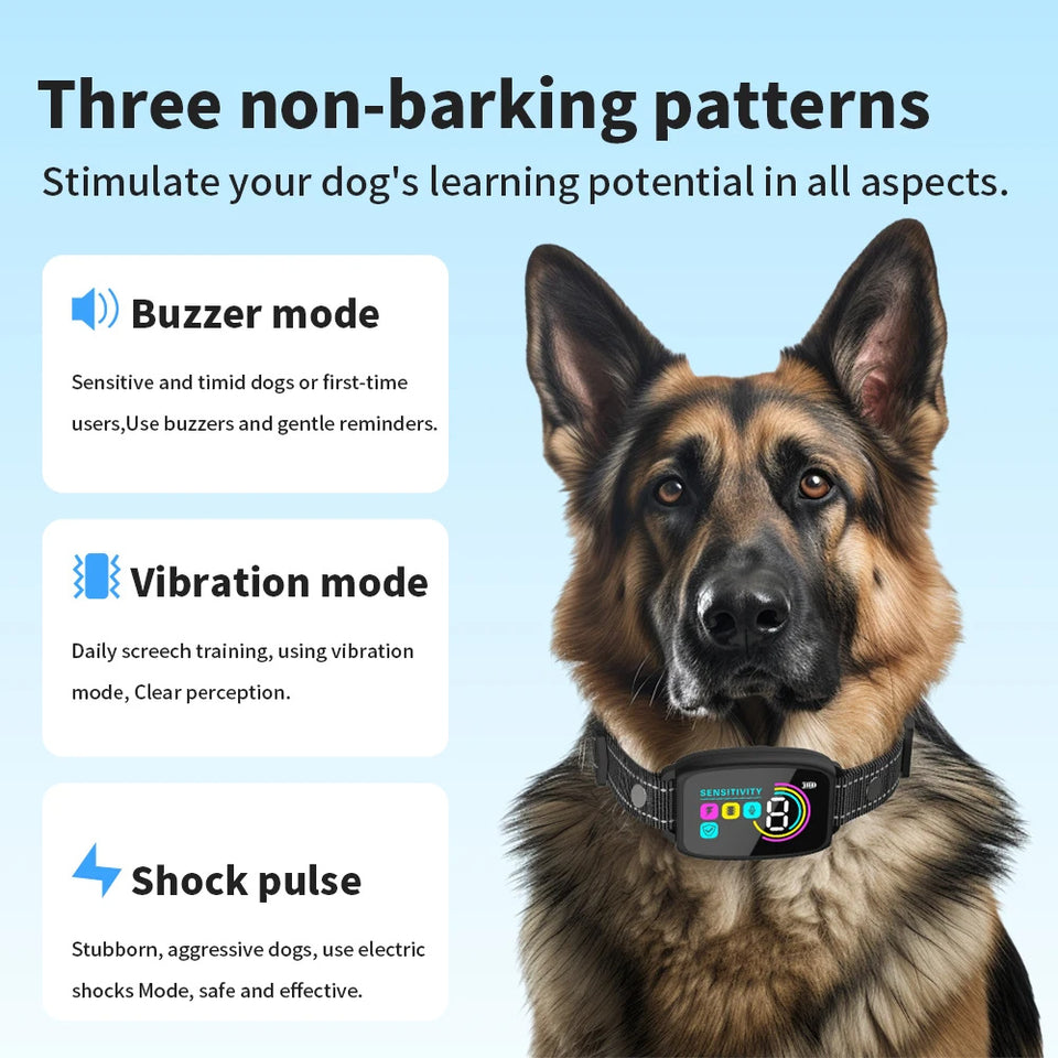 Smart Anti-Bark Dog Collar – Rechargeable Bark Stopper