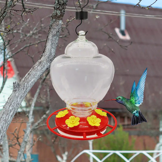 Hanging Hummingbird Water Feeder for Garden Decor