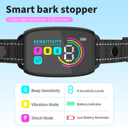 Smart Anti-Bark Dog Collar – Rechargeable Bark Stopper