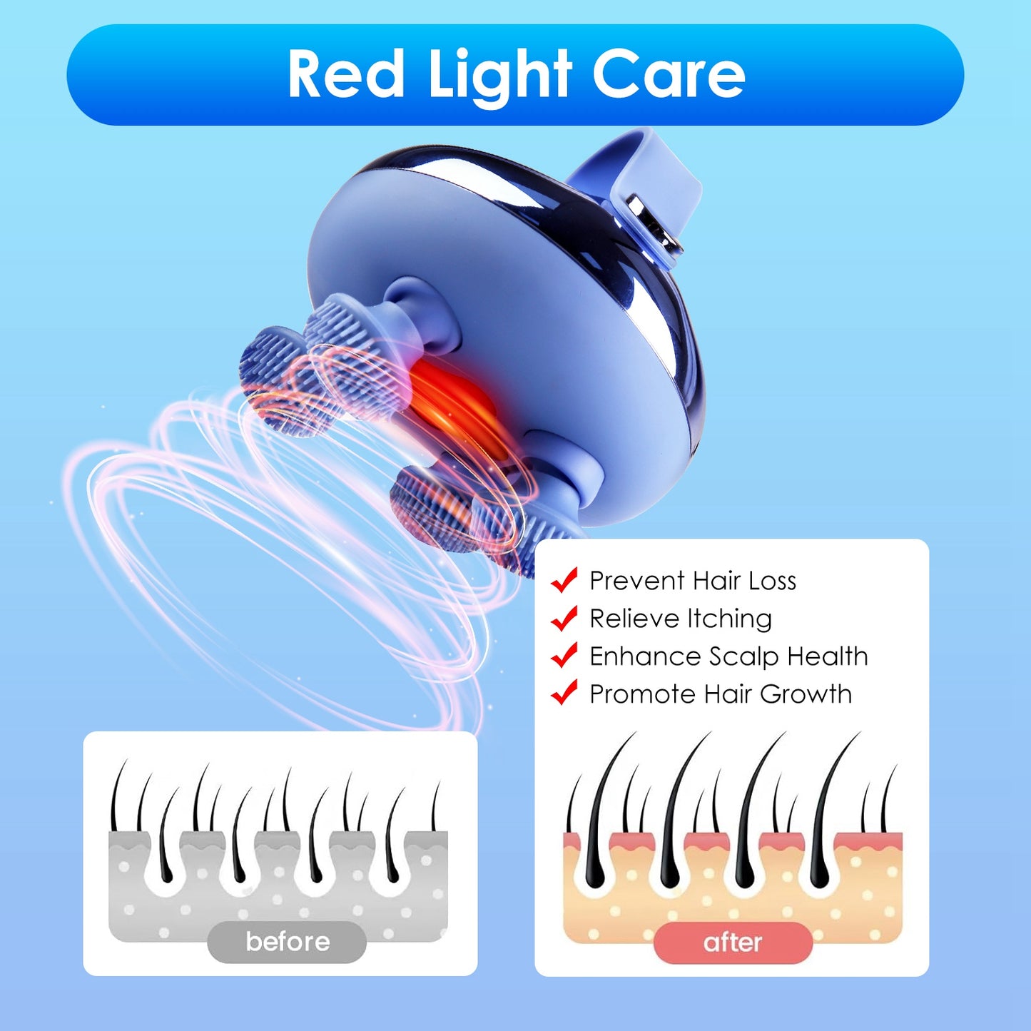 Electric Scalp Massager Rechargeable Scalp Massager
