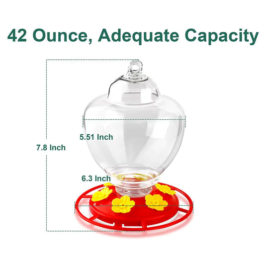 Hanging Hummingbird Water Feeder for Garden Decor