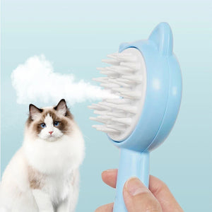 Multifunctional Cat Grooming Brush – Rechargeable with Mist