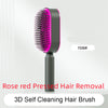 Self Cleaning Hair Brush For Women One-key Cleaning