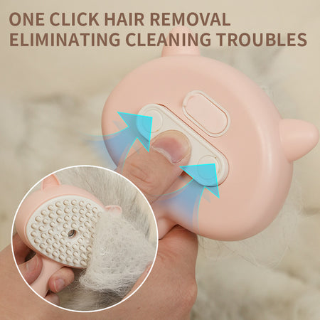 Multifunctional Cat Grooming Brush – Rechargeable with Mist