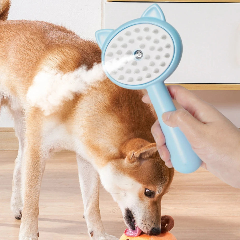 Multifunctional Cat Grooming Brush – Rechargeable with Mist