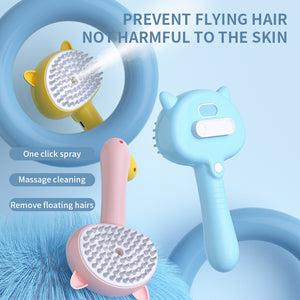 Multifunctional Cat Grooming Brush – Rechargeable with Mist